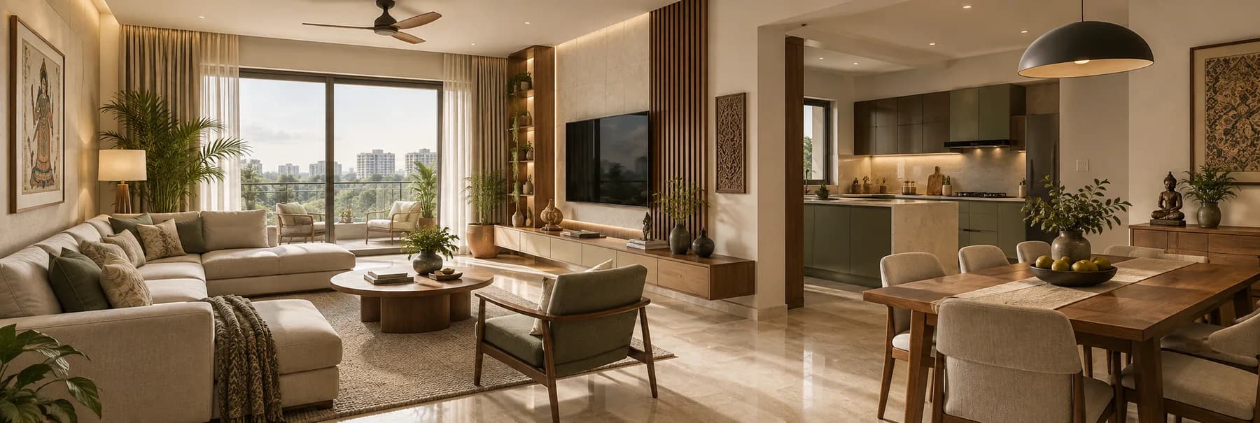 Finished 2BHK interior project